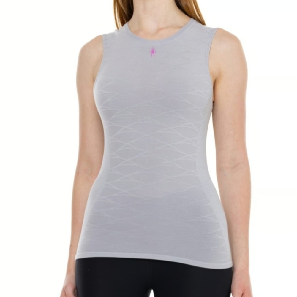 Smartwool Small Sleevless Top Merino Wool performance Intraknit Baselayer Hiking